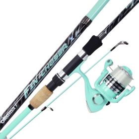 Okuma Fin Chaser X Series Spinning Combo Sea Foam 6ft6in Rod